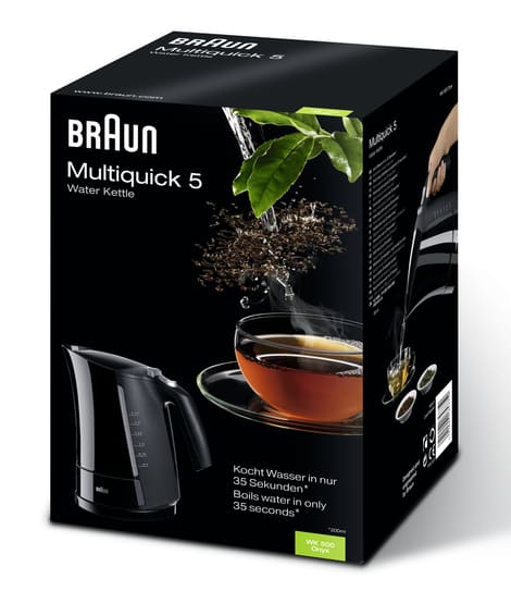 Braun Wasserkocher Multiquick 5-WK 500 schwarz