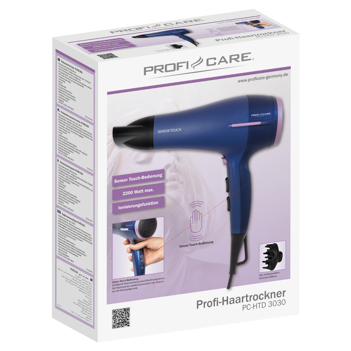 Profi Care Profi-Haartrockner PC-HTD 3030-Verpackung