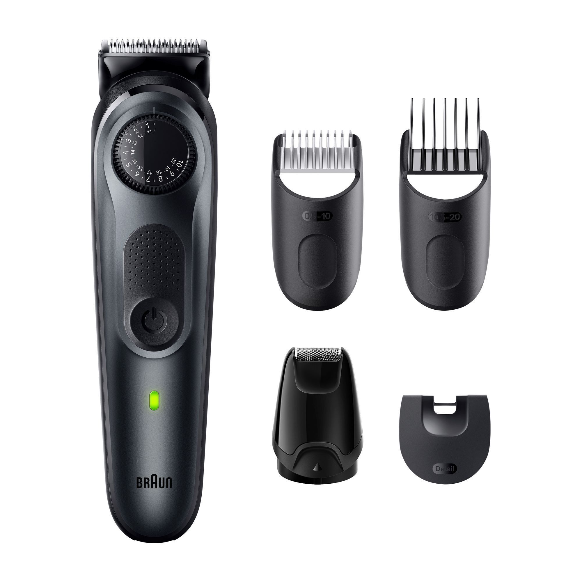 Braun Barttrimmer BT5420 mit Präzisionsrad und 5 Styling-Tools