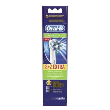 Oral-B Ersatzzahnbürsten CrossAction 8 + 2 Stück-Bild Verpackung