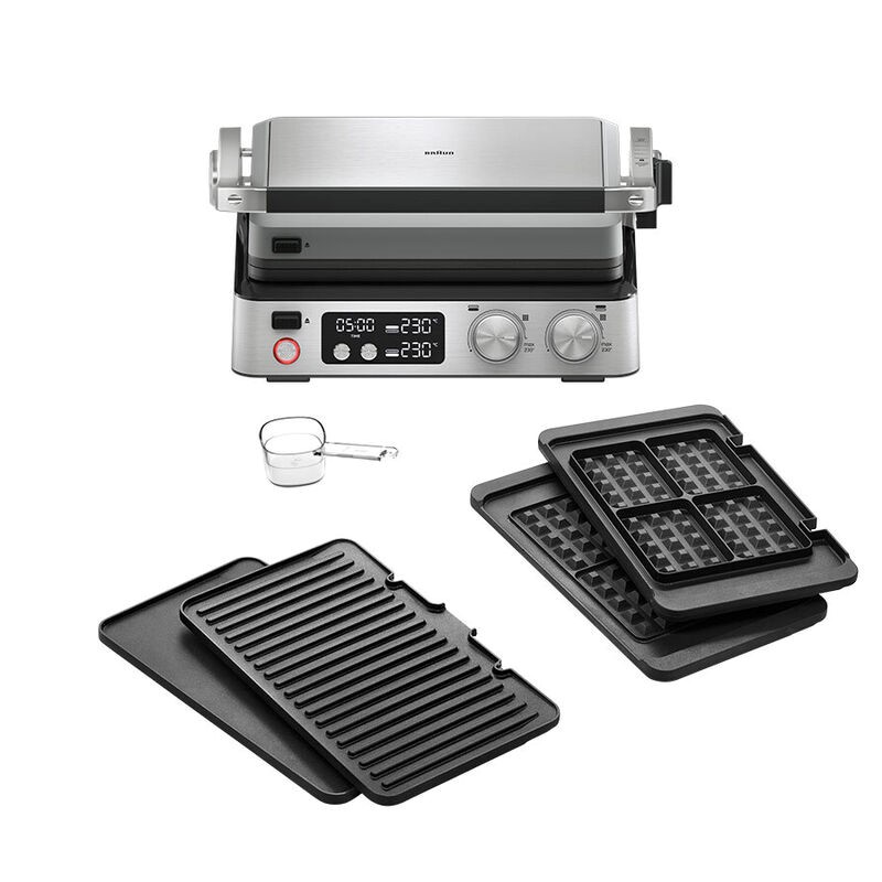 Braun MultiGrill 7 Kontaktgrill CG 7044, Edelstahl