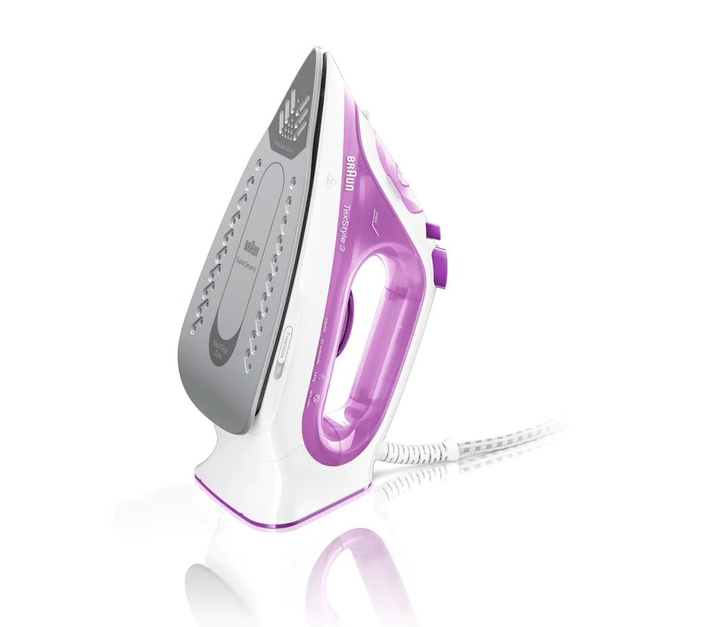 Braun TexStyle 3 Dampfbügeleisen SI 3030 Rosa