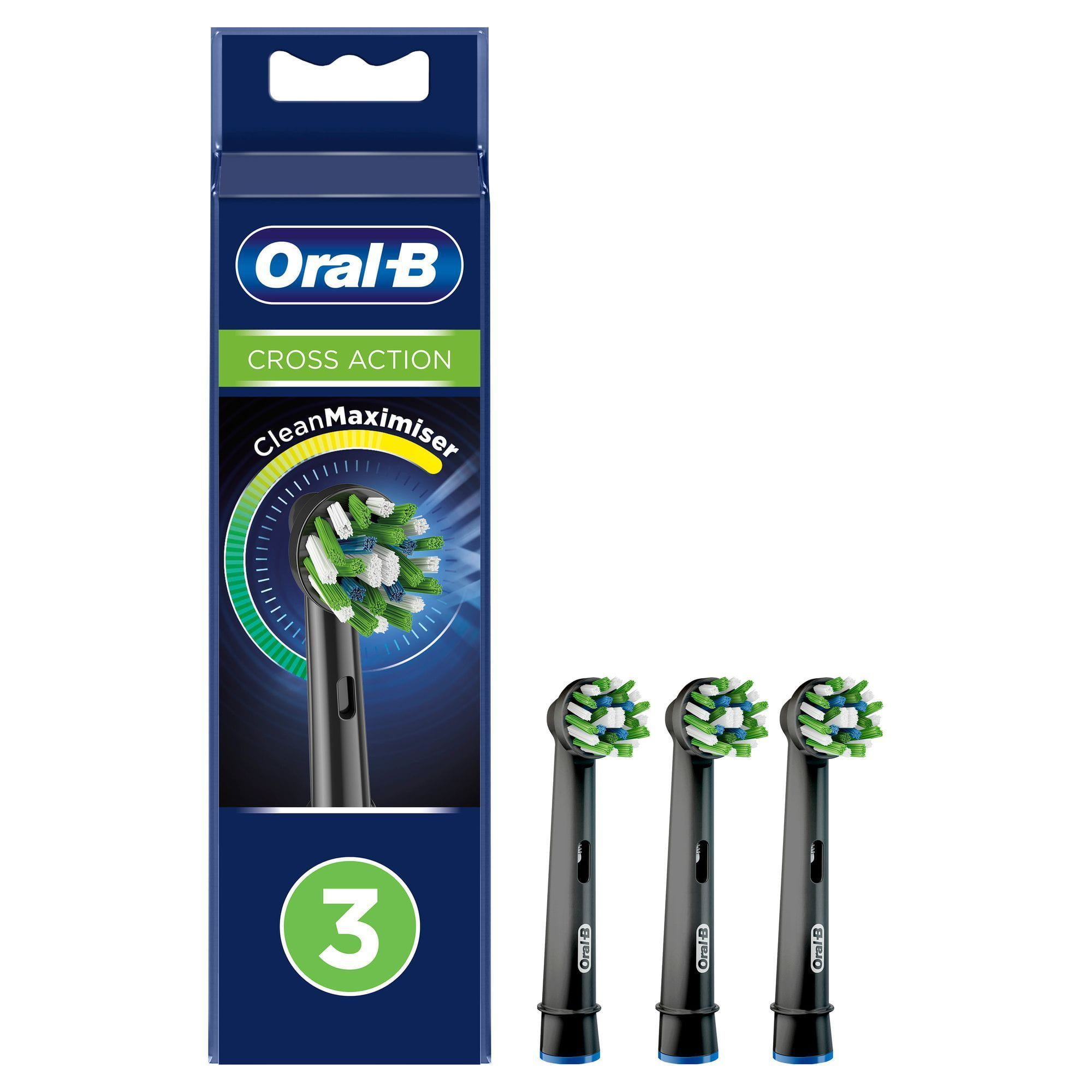 Oral-B Ersatzzahnbürsten CrossAction Black CleanMaximizer 3 Stück