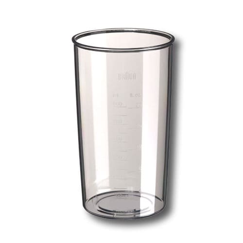 Mix / Messbecher 500 ml transparent für Braun Stabmixer Typ 41304162, 4165, 4191, 4192, 4193, 4199, und Handmixer Typ 4644, 4645