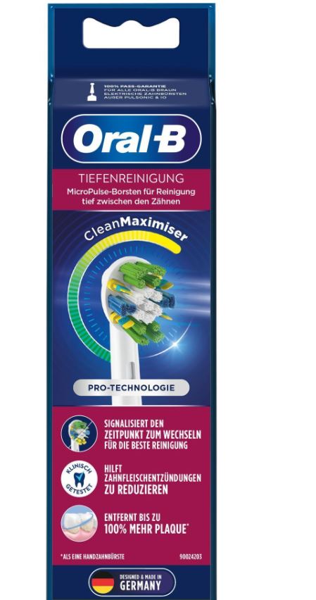 Oral-B Ersatzzahnbürsten Tiefenreinigung 4 Stück