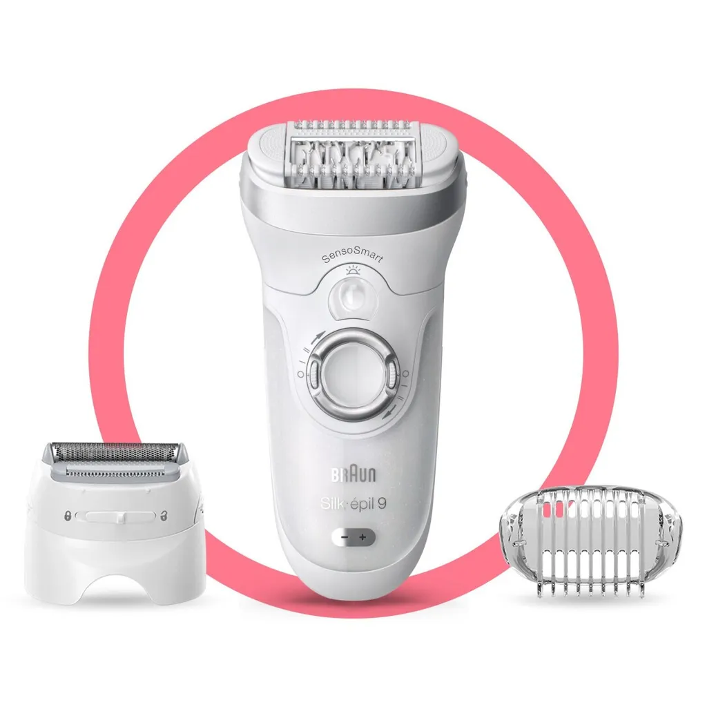 Braun Silk-épil 9 9-705 Epilierer, weiß/silber