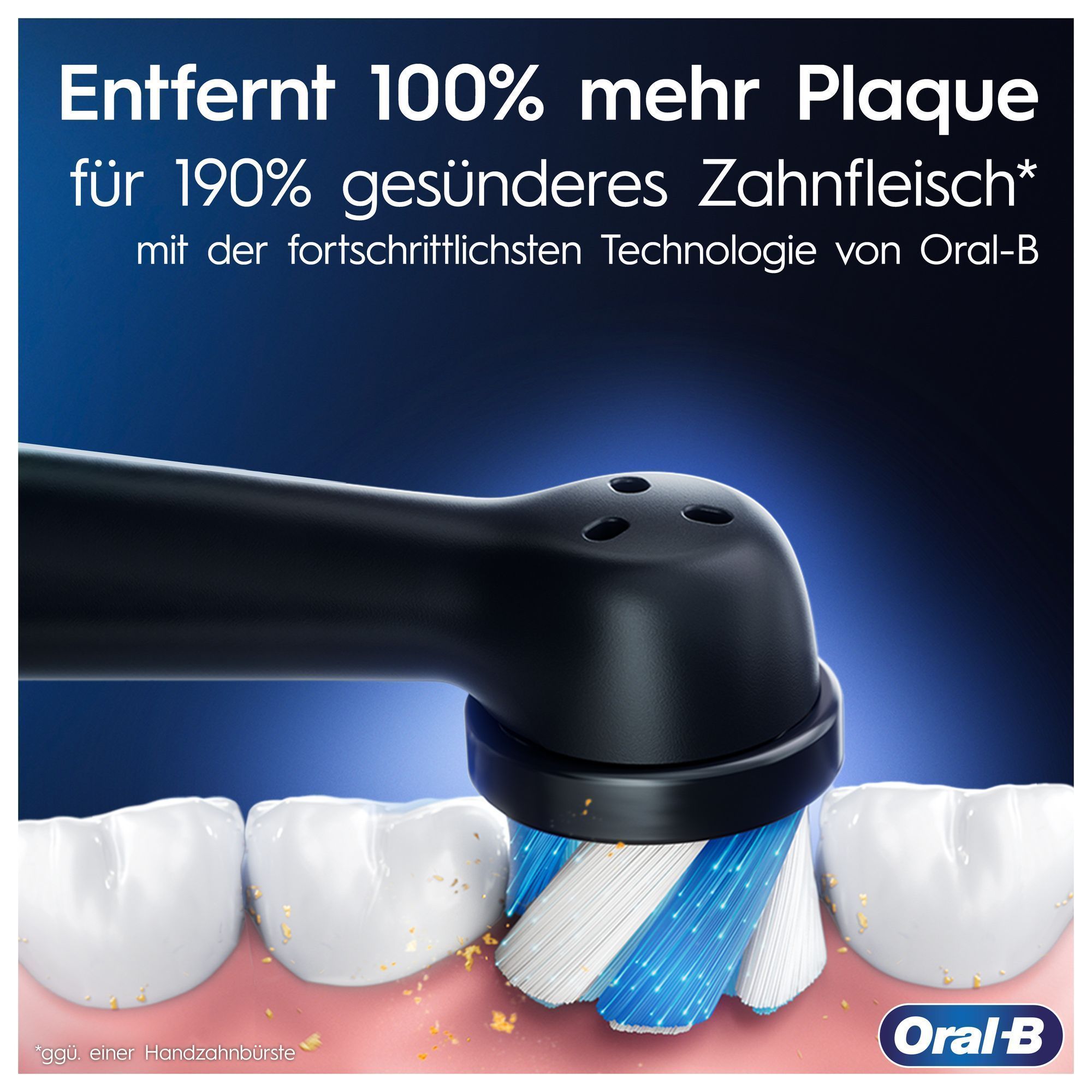 Oral-B iO 7N Elektrische Zahnbürste mit Magnet-Technologie, schwarz