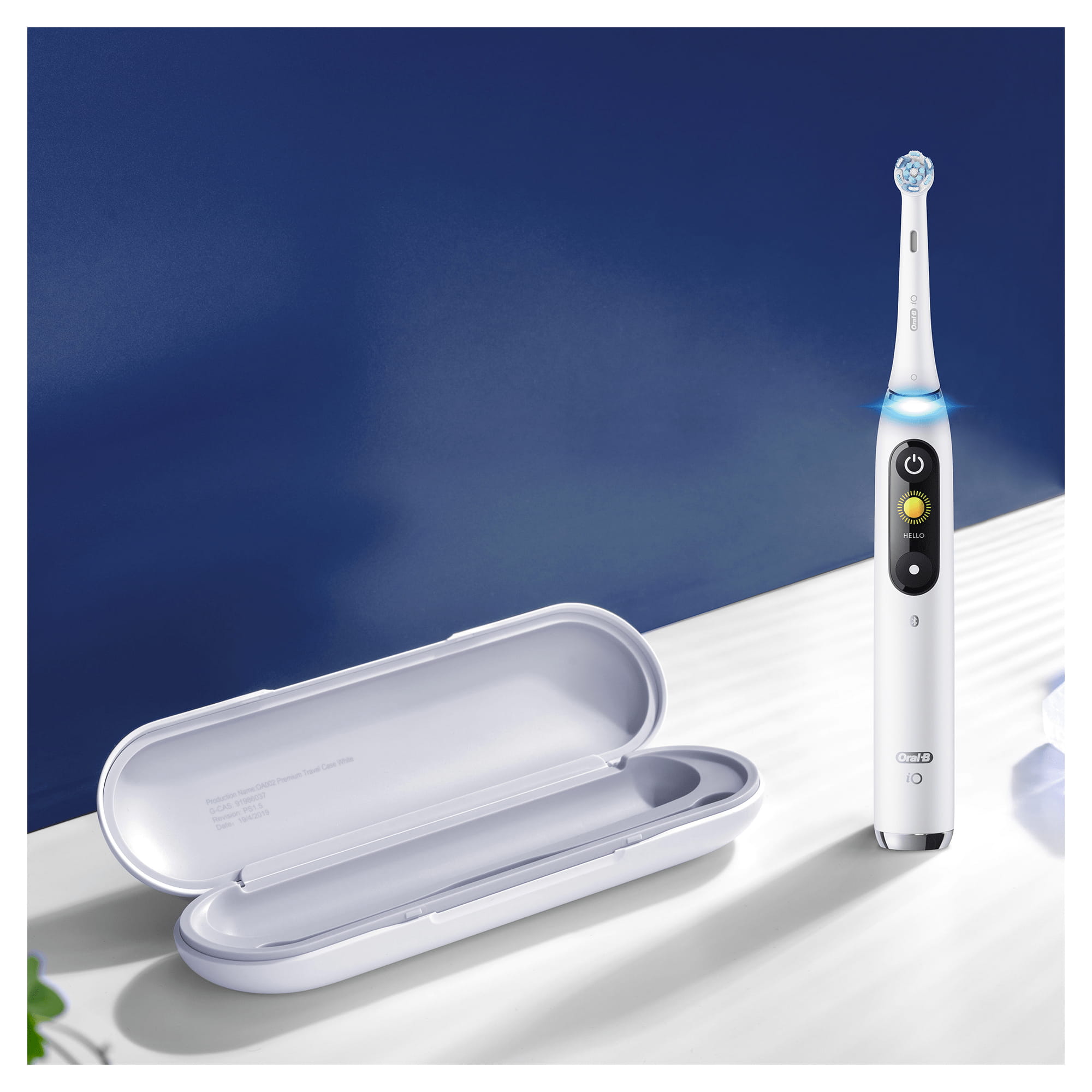 Oral-B iO 9 Elektrische Zahnbürste mit Magnet-Technologie, weiß