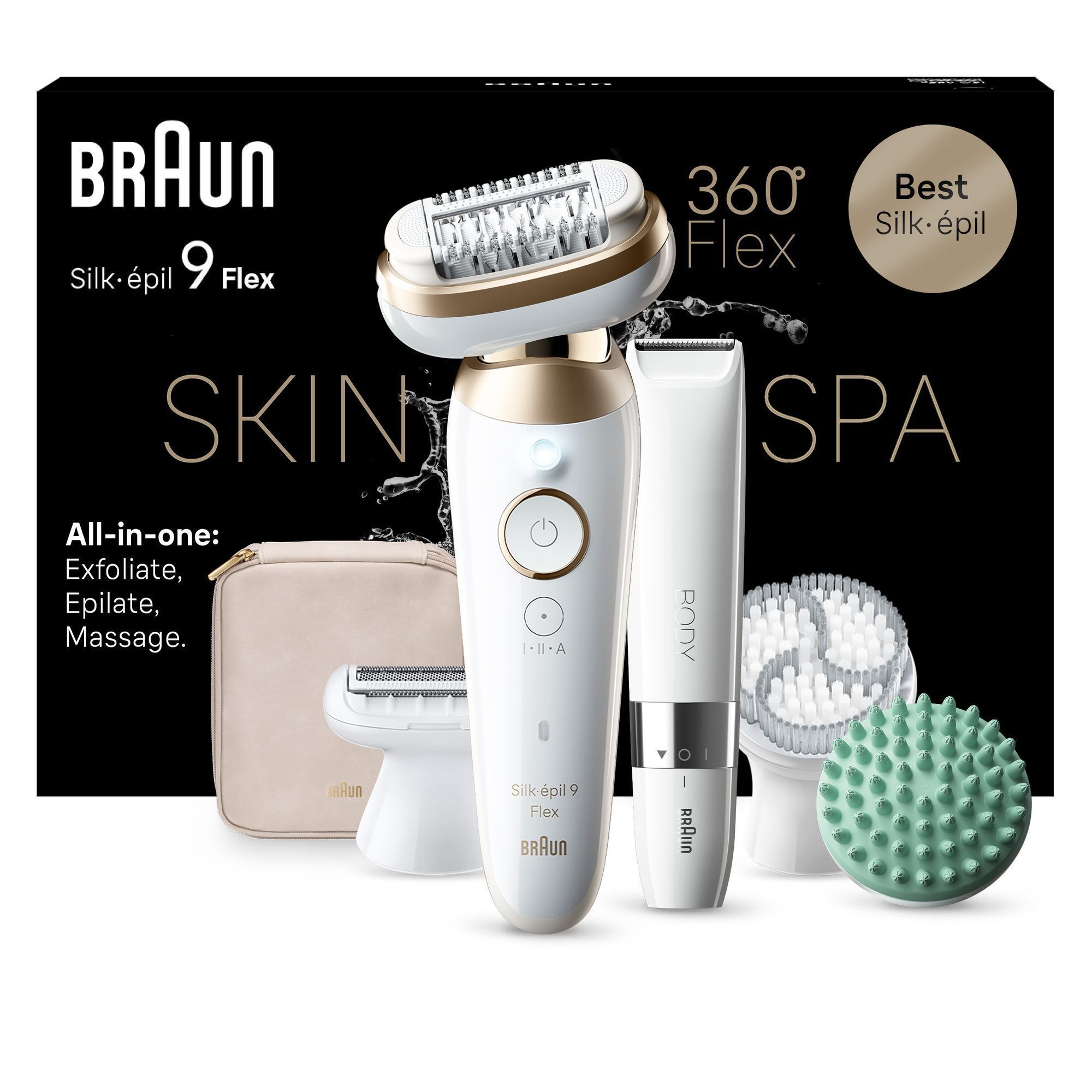 Braun Silk-épil 9 Flex 9-481 3D, Weiß/Gold