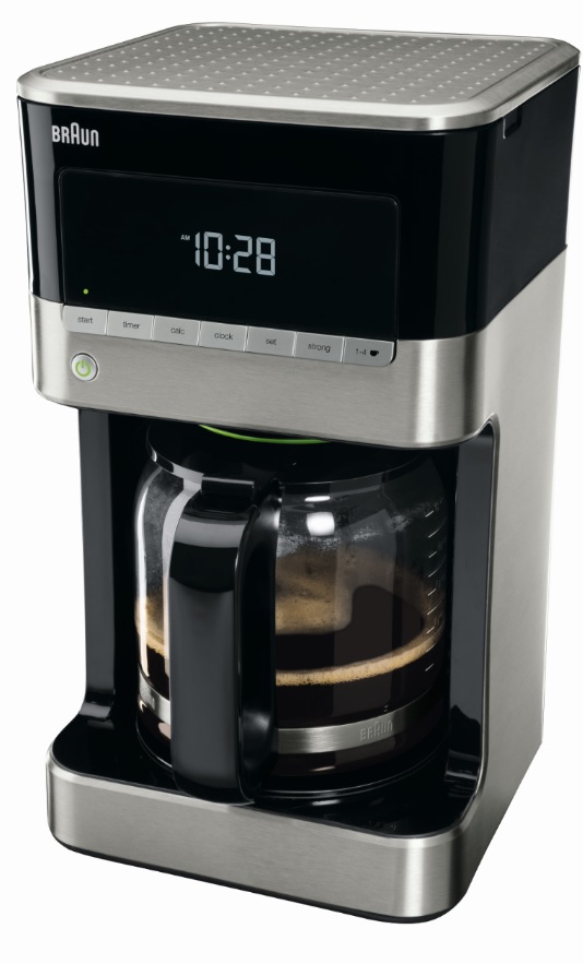 Braun Kaffeemaschine PurAroma 7 KF 7120, Edelstahl - schwarz