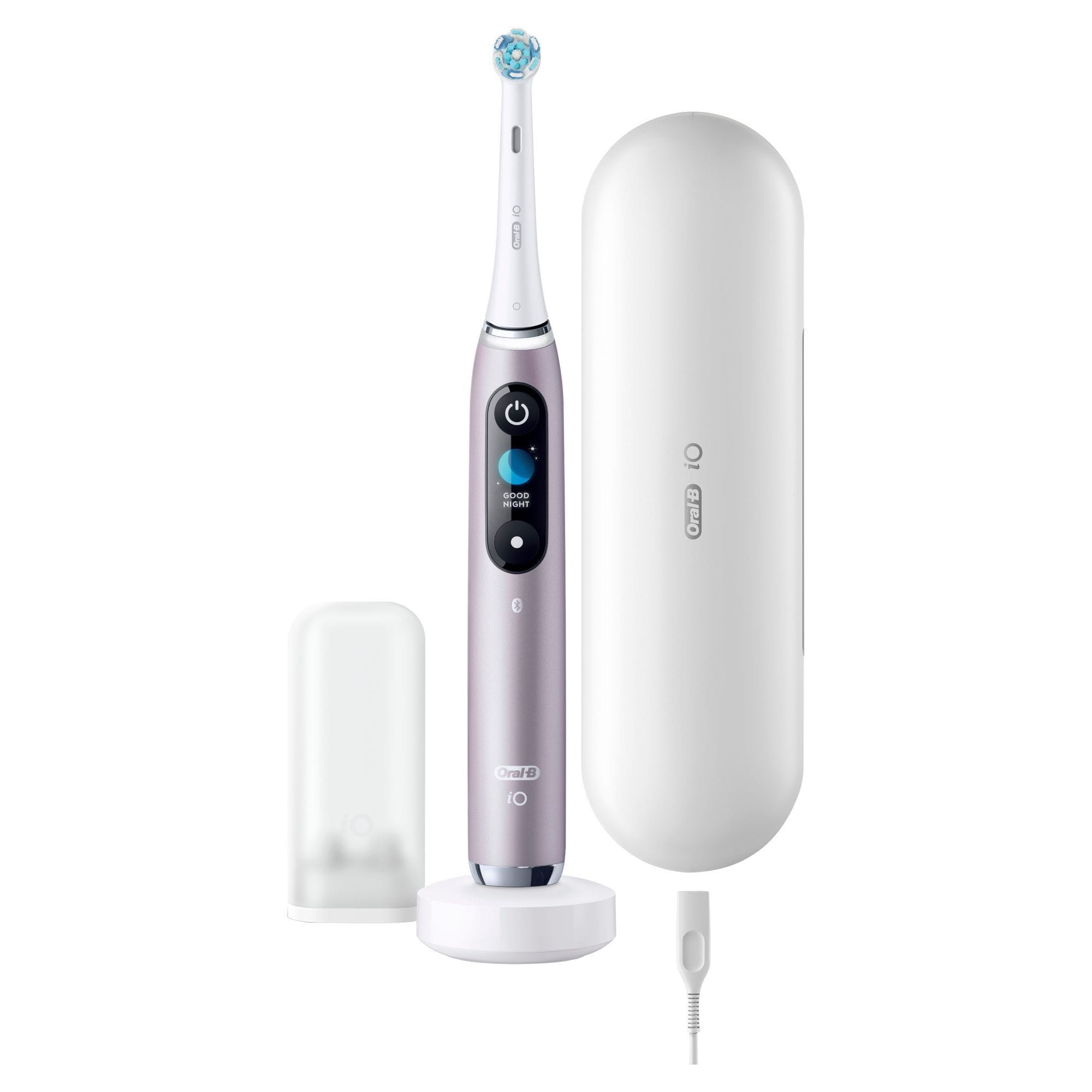 Oral-B iO 9 Elektrische Zahnbürste mit Magnet-Technologie, rose quartz