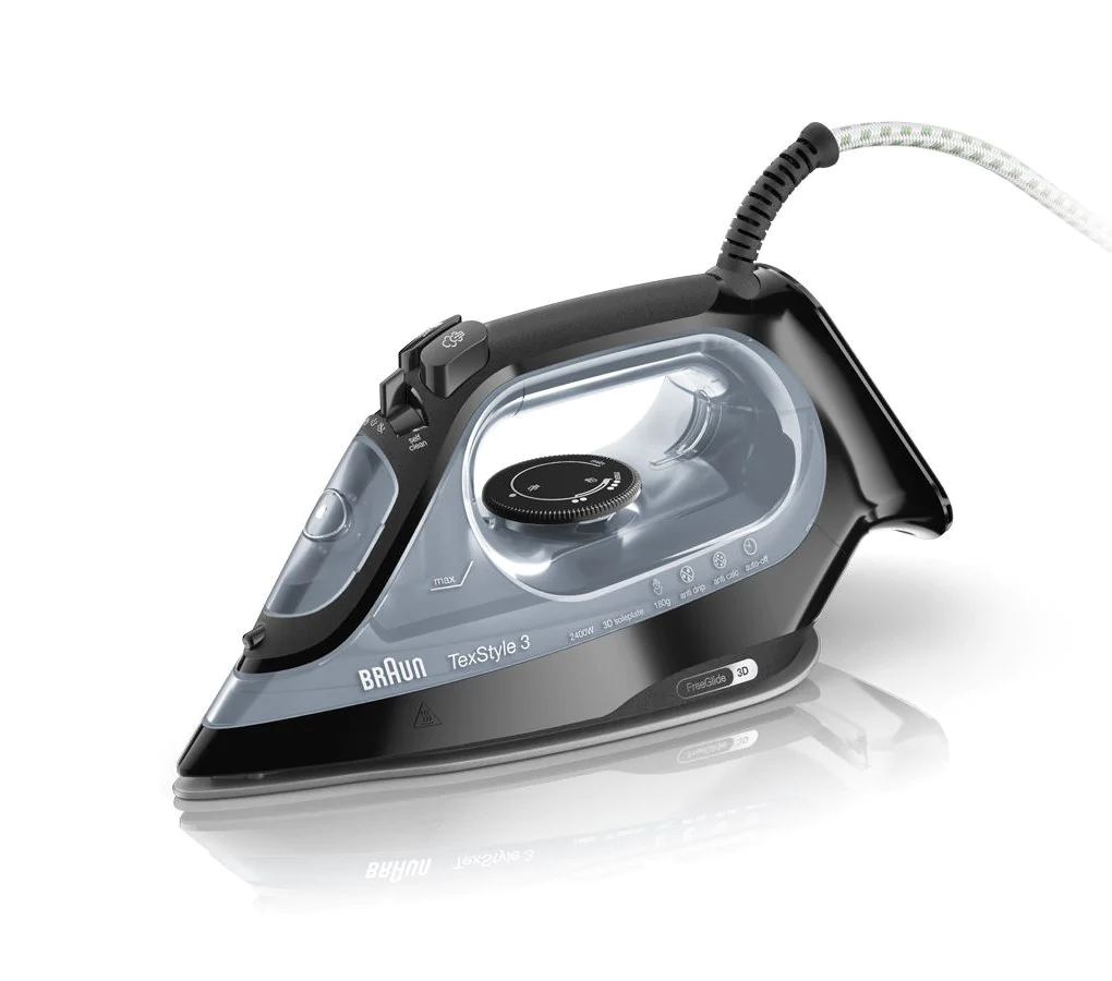 Braun TexStyle 3 Dampfbügeleisen SI 3055 Schwarz