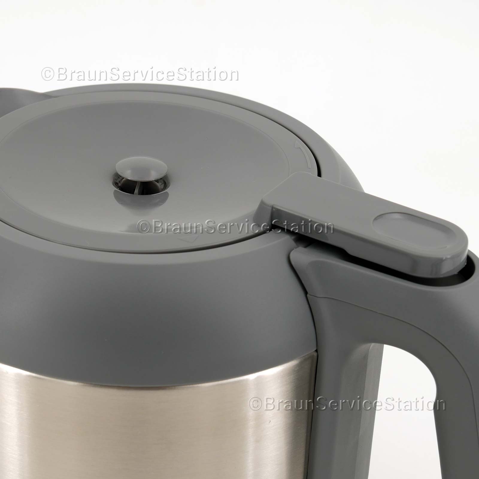 Thermo-Ersatzkanne für Braun Kaffeemaschine KF5105 weiß, 7313211044