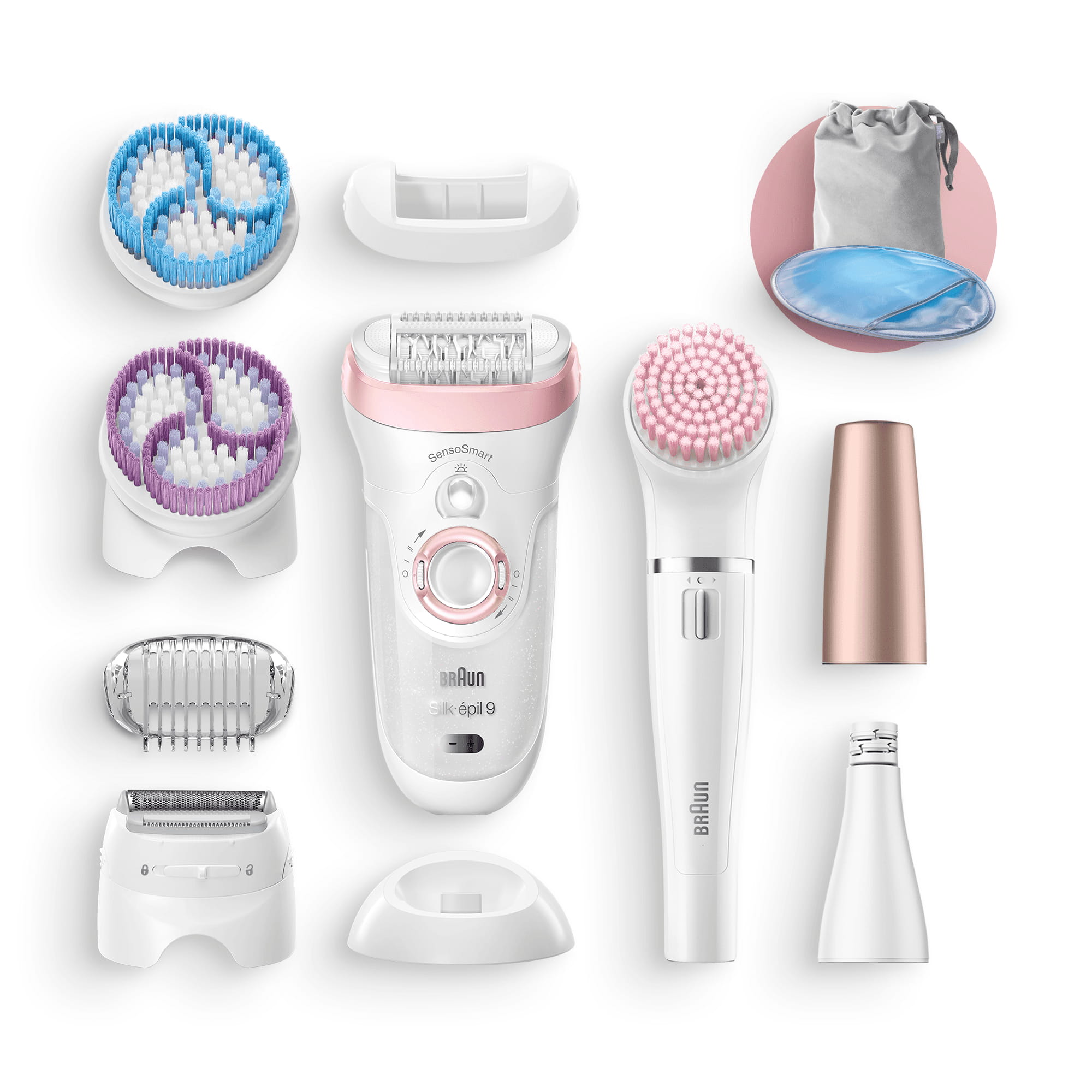 Braun Silk-épil Beauty-Set 9 9-975 Deluxe 6-in-1 Kabellose Wet&Dry Haarentfernung