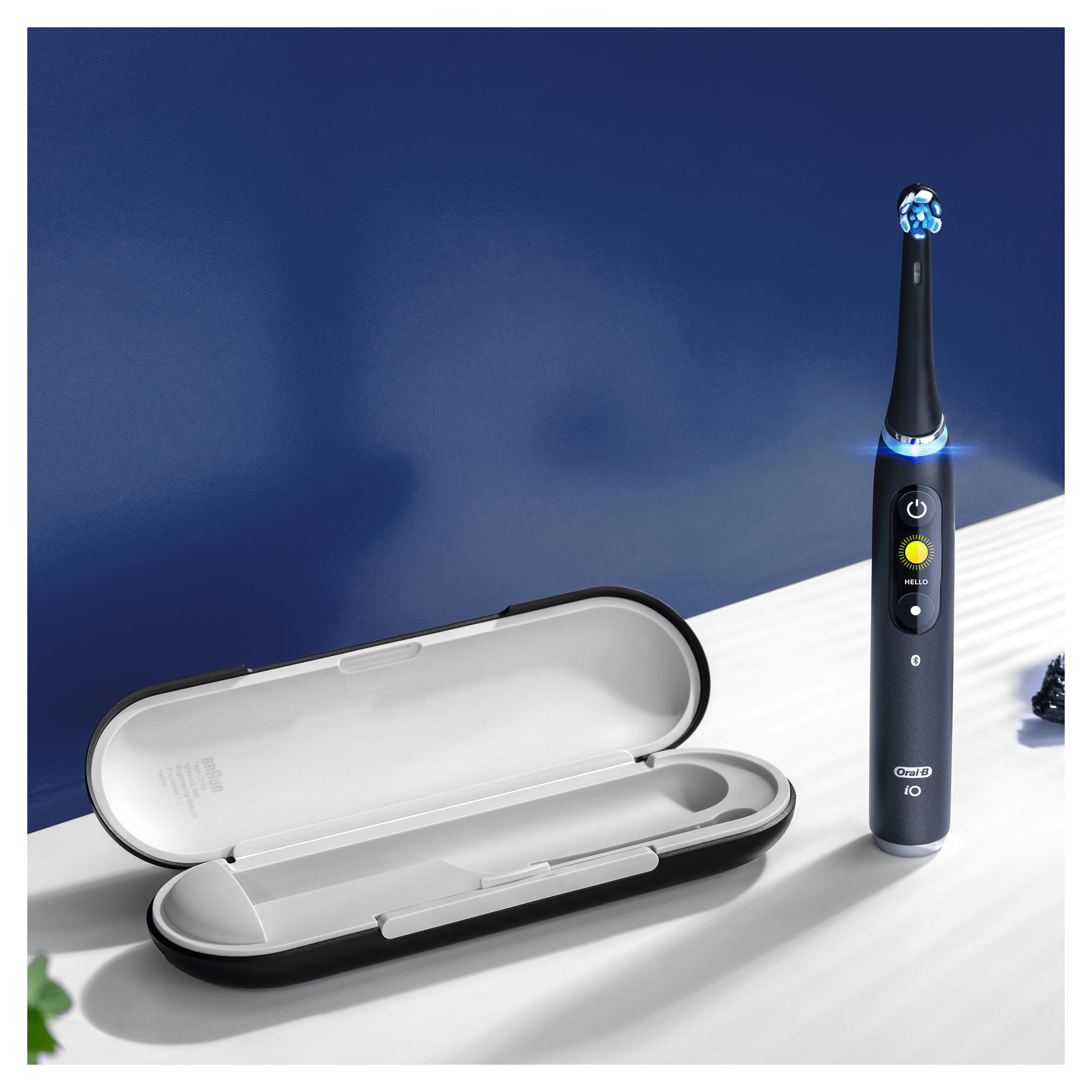 Oral-B iO 9 Elektrische Zahnbürste mit Magnet-Technologie, schwarz onyx