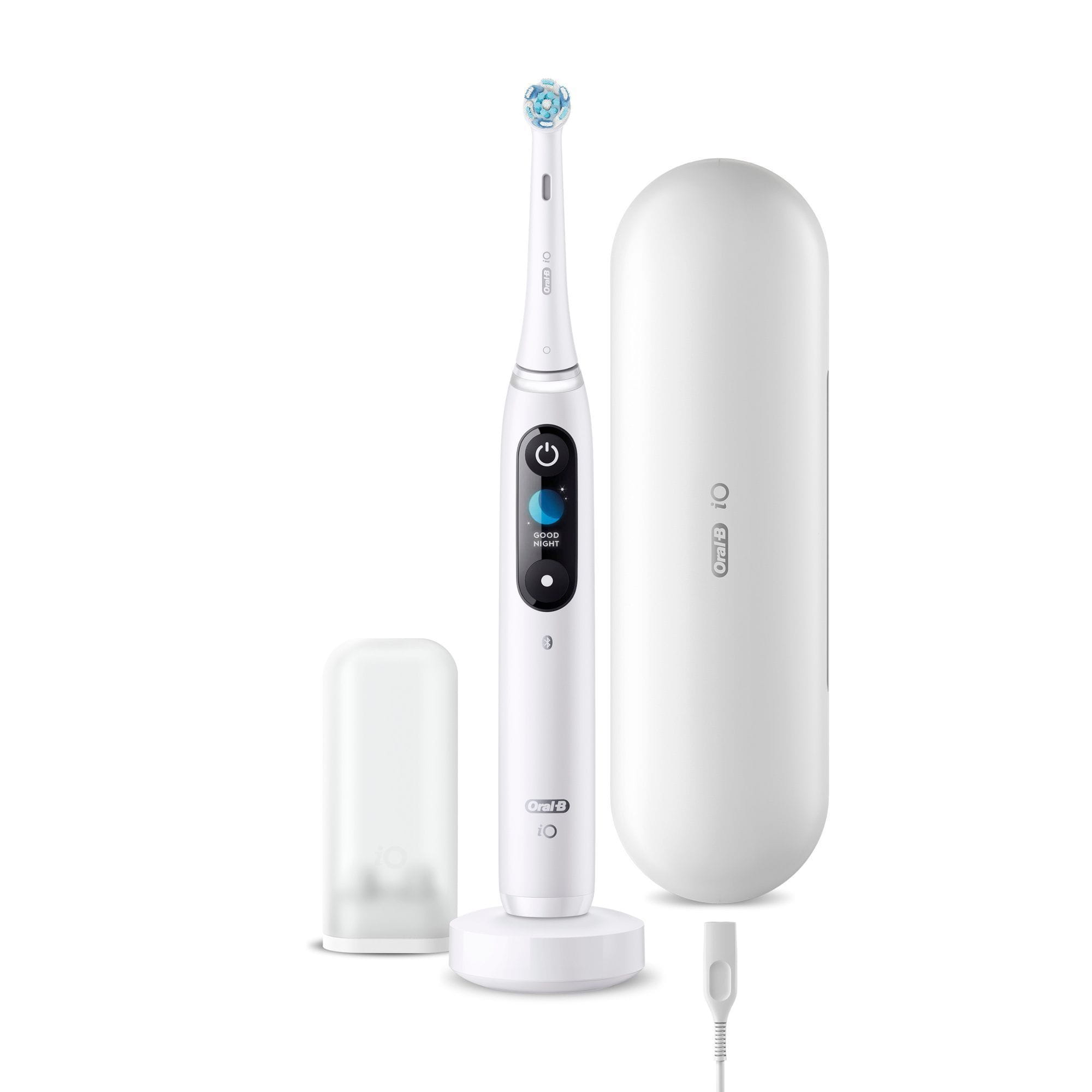 Oral-B iO 9 Elektrische Zahnbürste mit Magnet-Technologie, weiß