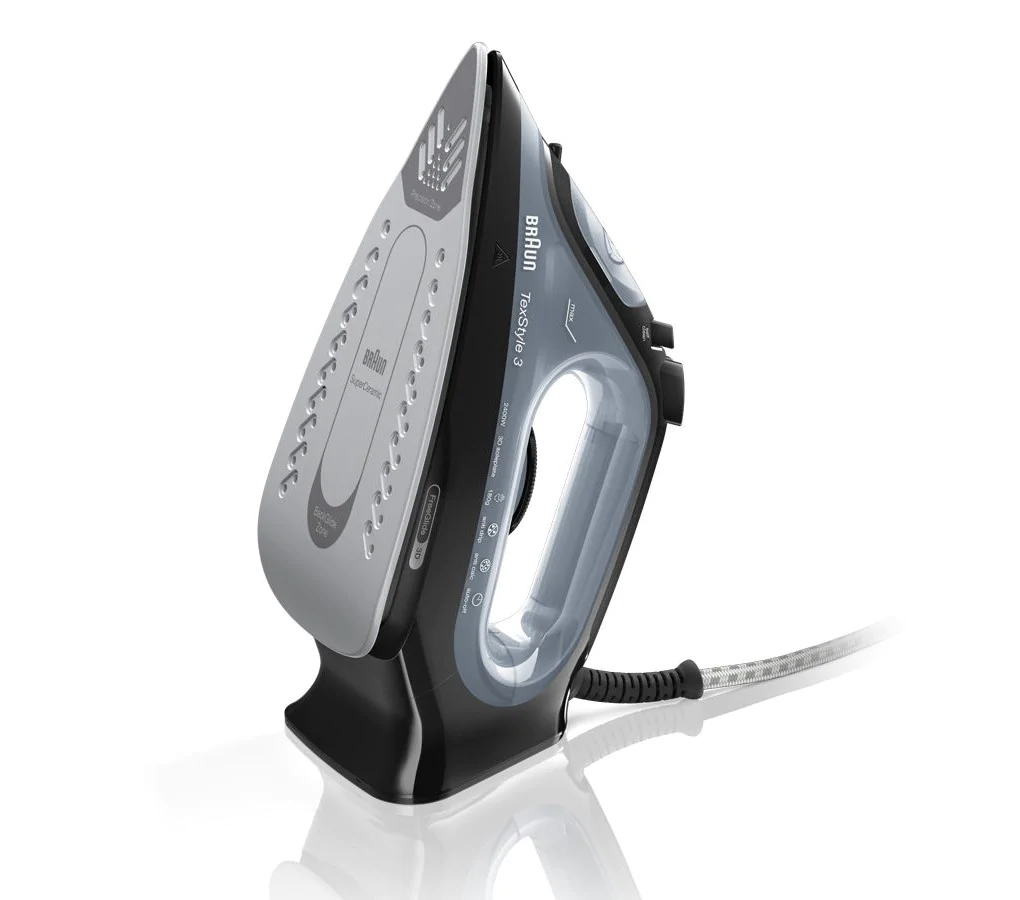 Braun TexStyle 3 Dampfbügeleisen SI 3055 Schwarz