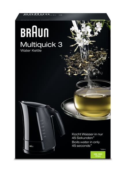 Braun Wasserkocher Multiquick 3-WK 300 schwarz