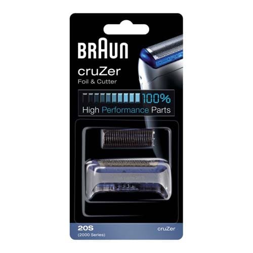 Braun Kombipack Scherteile Series 2000-20S silber für CruZer Rasierer, 81387934, Scherteile