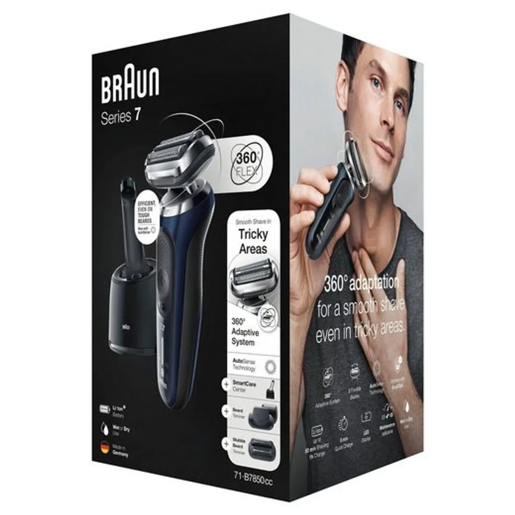 Braun Rasierer Series 7 71-B7850cc, inkl. Reinigungsstation & Etui